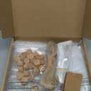 Hoolerry 24 Set Tea Party Favors Bulk Rustic Wedding Favor for Guest with 4.13'' Glass Tea Jar Stainless Steel Teaspoon Gift Tag Drawstring Organza Bag and Rope, Thank You Gift for Wedding Party