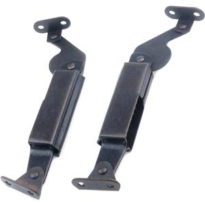 Coshar 2Pcs Spring Lid Support Hinges Heavy Duty Lid Hinges Soft Closing Spring Hinge for Sofa, Cabinet, Box, Red Bronze