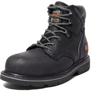 Timberland PRO Men's Pit Boss 6 Inch Steel Safety Toe Industrial Work Boot (10.5, Black-2024 New)