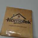 HOMOTEK 8 Pack Hinge Pin Black Door Stopper, Adjustable Deluxe Heavy Duty Door Stopper 2-1/2"x1-3/4,with Black Rubber Bumper Tips