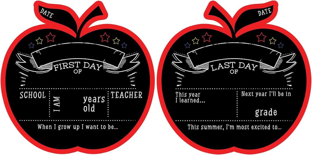 RoomMates First/Last Day of School Apple Chalkboard, RMK5368CB