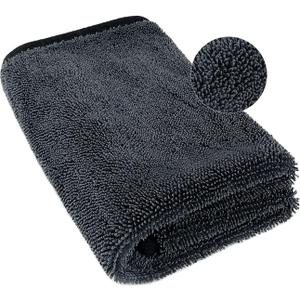 Car Wash Towels Microfiber Cleaning Cloths for Windows Glass Auto Thick Absorbent Glass Cleaning Cloths 1pack