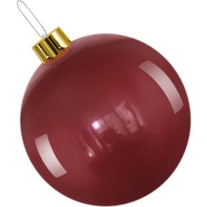 Inflatable Christmas Ornaments,Christmas Oversized Ornament,Christmas Ball Decorations Indoor Outdoor, Use as Festive Yard Decoration (Red, 25")