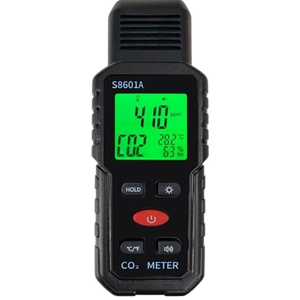 Gas Detectors, S8808 LCD CO2 Detector 400-5000ppm Indoor Air Quality Monitor CO2 Alarm