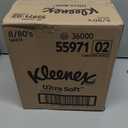Kleenex Ultra Soft Facial Tissues, 8 Flat Boxes, 180 Tissues per Box, 3-Ply, Packaging May Vary