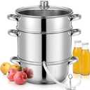 FOHERE Steam Juicer Stainless Steel, 8.5 QT Juice Steamer Extractor
