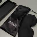 MZOO Luxury Sleep Eye Mask for Side Sleeper Men Women, Zero Eye Pressure 3D Sleeping Mask, Light Blocking Patented Design Night Blindfold, Soft Eye Shade Cover for Travel, Black