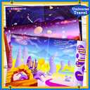 Sticker Book for Kids, 250+ Universe Stickers & 8 Scenes Activity Sheet, Reusable Busy Book, Seek and Find Sticker Coloring Pad, for Boys Girls Toddlers Ages 2-4 4-8 Years Old 3-5 6-7