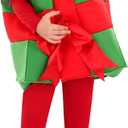 RWYBEIW Kids Christmas Box Costume Boy Girl Christmas Box Present Costume Sleeveless Gift Box Cosplay Costume Dress Up Outfit (Small, Green)