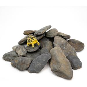 Aquarium Stone Stream Turtle Platform Natural Slate 3-9 inches Turtle Tank Rocks for Aquarium Decoration and Amphibian habitat-20lb