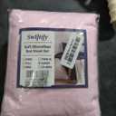 Queen Sheet Set, 4 Pieces Hotel Luxury Soft Microfiber Queen Bed Sheets Set, Up to 16" Deep Pockets, Oeko-Tex Sheets with Elastic, Breathable, Wrinkle Free (Light Pink, Queen)