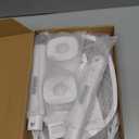 Electric Fly Swatter Rackets, 2-in-1 Handhold Bug Zapper with 3000V High Voltage, Plug-in Mosquito Killer Insect Light Trap with 3 Layer Safety Mesh Portable for Indoor Outdoor Use (2) (White-2 packs)