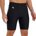 Swim Jammers for Men Athletic Training Endurance Swimsuit Durable Team Lap Swimming Racing Competition Swimwear (Large, Black01)