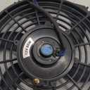 JDMSPEED New Universal Electric Radiator Slim Cooling Fan Push Pull 10" Inch 12v 80w 1750CFM