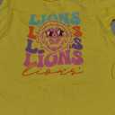 Lion Mascot Back to School Spirit Sports Men Women Groovy T-Shirt S