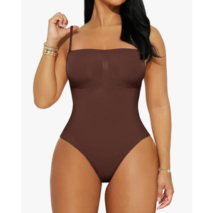 REORIA Shapewear Bodysuits for Women Tummy Control Seamless Body Shaper Sculpting Snatched Waist Butt Lifting Thigh Slimmer, Size XXL