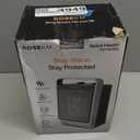 Space Heaters for Indoor Use, 1500W Portable Electric Heater with Thermostat, Ceramic Heater for Room Bedroom Office Under Desk with 3 Heating Levels, Safe Tip-Over Protection (Silver)