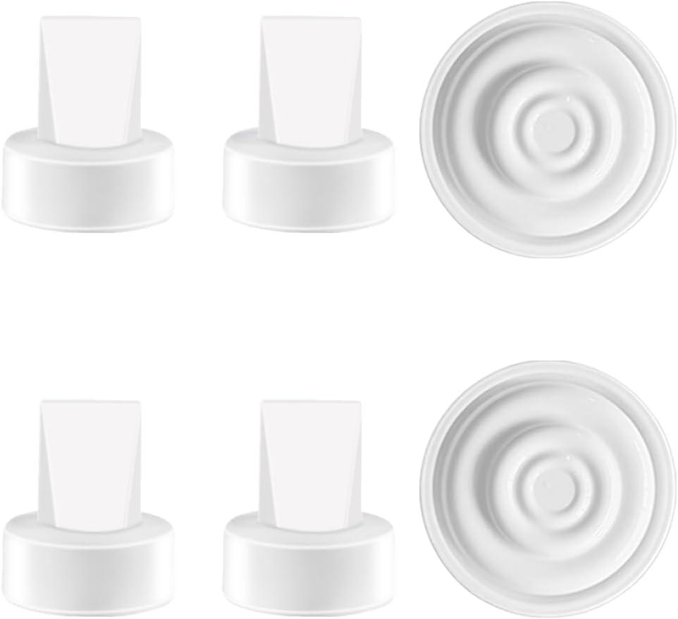 6pcs Pump Parts Set,4pcs Duckbill Valves and 2pcs Silicone Membrane Replacement Parts Compatible with Spectra S1 S2 9 Plus Breast Pumps
