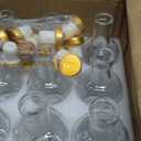 TBWIND 12 Pack 6 oz/200ml Clear Glass Bottles with T-Top Cork Stoppers, Small Refillable Bottles for Homemade Liquor, Vanilla Extract, Oil, Vinegar & Gift Favors