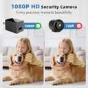 1080P HD WiFi Wireless Camera Charge for Home with App Control & Motion Detection,Indoor Security Camera with USB Phone Charge, Night Vision & Loop Recording for Office,Garage,Shop,Pet