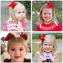 CLLOT 4.5" Hair Bows Alligator Clips Grosgrain Ribbon Girls Bows Hair Accessories for Girls Toddlers Kids and Teens