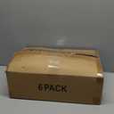 YKLSLH Hat Organizer Box, 6 Boxes for 40 Pack Hats, Upgrade Harder Solid Plastic Hat Organizer for Baseball Caps, Clear Hat Storage with Magnetic Door, Hat Rack Holder Case, White