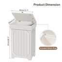 Dog Proof Kitchen Trash Can, 13 Gallon Garbage Can with Lid