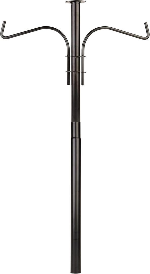 Pennington Feeder Pole Plus Bird Feeder Pole Black 5 ft