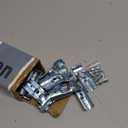 6 Pcs T Pipe Connector Tee Clamp Fittings,Fit OD 3/4 inch (19.1mm) Carbon Steel End Rail Tee Clamps,Chain Link Fence,Bolts and Nuts Included,for DIY Shelf Garden Support