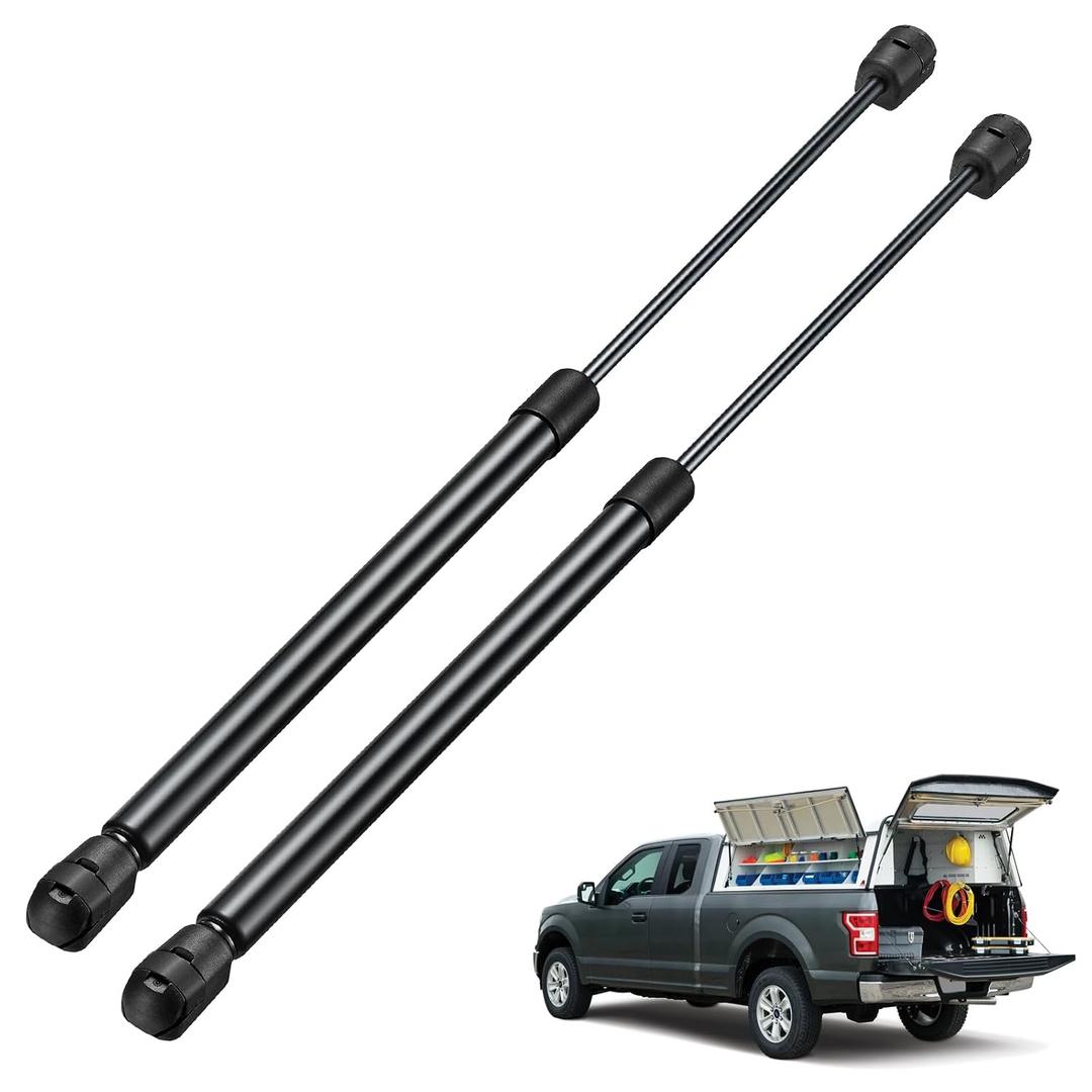 BDFHYK C16-06889 17 inch 97Lbs/430N Gas Struts Shocks Lift Support for are Leer Camper Shell Topper Rear Window, Truck Bed Cover, Cabinet lid Door, Trap Door, Outdoor Bench, shed Window, Set of 2