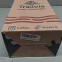 Trailvia Comfortable Footbed Sandals for Men & Women  Adjustable Buckle & Arch Support, Waterproof Summer Slides for Outdoor, Beach & Everyday Adventures (Black)