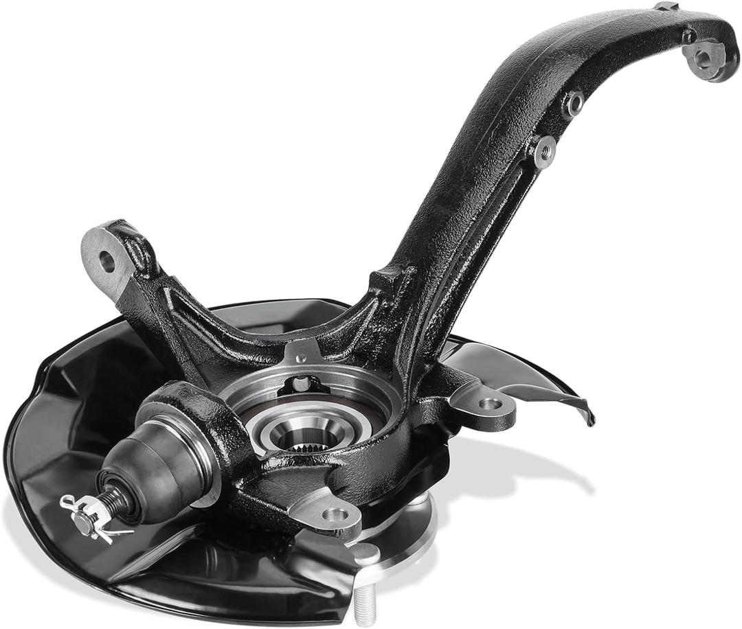 Front Left Steering Knuckle & Wheel Bearing Hub Assembly Compatible with Honda Accord 2008-2012, for Acura TSX 2009-2014, Replace for 698-447 698447 LK051, Driver Side