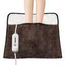 Electric Heated Foot Warmers,Heating Pad for Feet with 3 Heat Setting,Auto Shut Off,ETL Certified,Feet Warmers for Women and Men,Back and Legs,Birthday Christmas Gifts,2220 inches,Brown