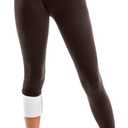 SINOPHANT Fleece Lined Leggings for Women, High Waisted Thermal Winter Thick Warm Ladies Leggings (Medium, Brown)