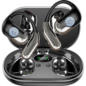 AI Translator Earbuds Real-Time 144 Languages & Accents, 3-in-1 Open Ear Wireless Bluetooth Earbuds with Charging Case, Spanish/English Audfonos Traductores, iOS & Android Compatible