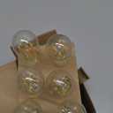 E12 Edison LED Light Bulbs 40 Watt Equivalent Candelabra, Dimmable 2700K Warm White T6 Clear LED Bulbs 4W 400lm Vintage T25 for Chandelier Ceiling Fan, Tubular Small Filament Bulbs, 6 Packs