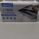 IRONDAY 1700W Steam Iron for Clothes 20s Fast Heat-up, Non-Stick Ceramic Soleplate, 14.07oz Large Water Tank, Auto-Off, Burst Steam, Self-Cleaning, roning Clothes for Home