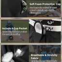 Youper Youth Brief w/Soft Athletic Cup, Boys Underwear w/Baseball Cup (2-Pack) (X-Small, Black)