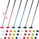 Lenwen Golf Putter for Men Women Adjustable Length Two Way Putter Right or Left Handed Golfers Mini Golf Club with Practice Balls for Adults