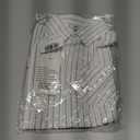 Boys Short Sleeve Button Down Oxford Striped Casual Dress Shirt Summer Tops White Tag 120CM - 4T
