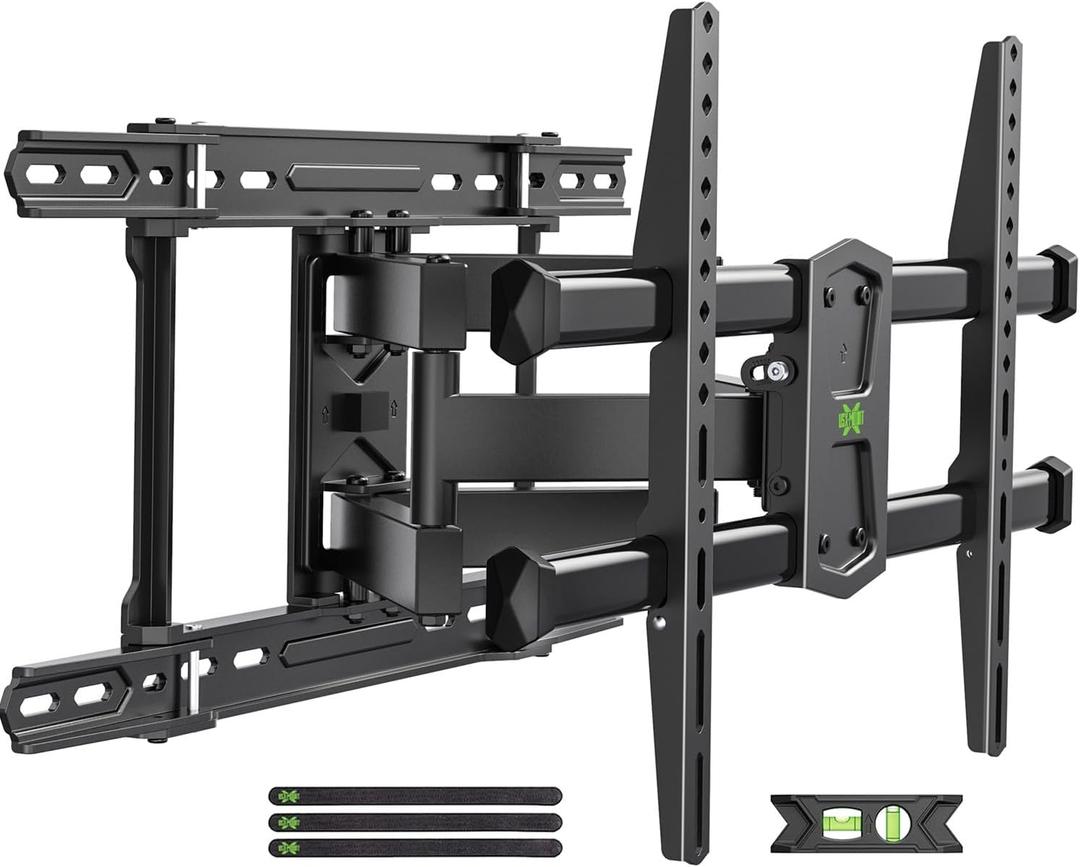 USX MOUNT UL Listed TV Wall Mount for 42"-84" TVs up to 110lbs and 8"-24" Wood Studs, TV Mount with Tilt, Swivel & Extension, Wall Mounts Bracket with Dual Articulating Arms, Max VESA 600x400mm