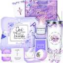 Fortuning's JDS 12PCS Christian Gifts for Women Faith, Inspirational Gifts for Women, Religious Catholic Gifts Basket,Purple Birthday Get Well Soon Gifts, for Mom Her Wife Girlfriend Friend Sister