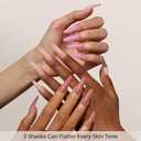 BTArtboxnails XCOATTIPS Bare 5-Shades Nude Press on Nails - 4-Week Wear Extra Long Coffin Press on Nails, Easy to Apply, Soak Off, Salon Quality Value at Home, 16 Sizes - 160 Fake Nails