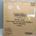 Toddleroo by North States - Easy Swing & Lock Baby Gate Series 2: Hardware Mounted Metal Safety for Stairs & Doorways - Adjustable 28.68 to 47.85 Inches Wide - 31 Inches Tall - Matte Bronze