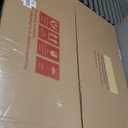 LOAAO 40"X36" Black Rectangle Bathroom Mirror Wall, Matte Black Aluminum Alloy Frame, Tempered Glass, Hangs Vertically or Horizontally, Easy to Install