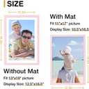 decorUhome 13x19 Picture Frame Fits 11x17 Photos with Mat, Pink