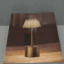 ZenithLight Rechargeable Cordless LED Desk Lamp 5000mAh Battery, Waterproof, 3Color Touch Dimming Portable Table Light for Restaurant, Outdoor, Camping, (2P Titanium)