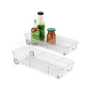 YouCopia RollOut Fridge Caddy, 6" Wide, Pack of 2