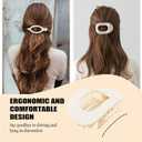 4 x 8 Piece French Flat Hair Clips for Women  Matte No-Slip duckbill Claw Barrettes for Thick & Thin Hair, Side Slide Volume Clips for Girls (Style 2)