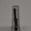 Leather Bands Women Compatible with Apple Watch  Emerald Cut Glass Gemstone Magnetic Clasp Designer Strap for iWatch Size: 46(S10/11)/49/45/44/42mm(S1/2/3) (A2 Black/Silver)